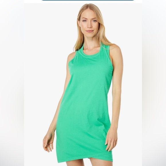 NWT Monrow Green Double Layer Racer Tank Dress Size XS - Picture 1 of 6